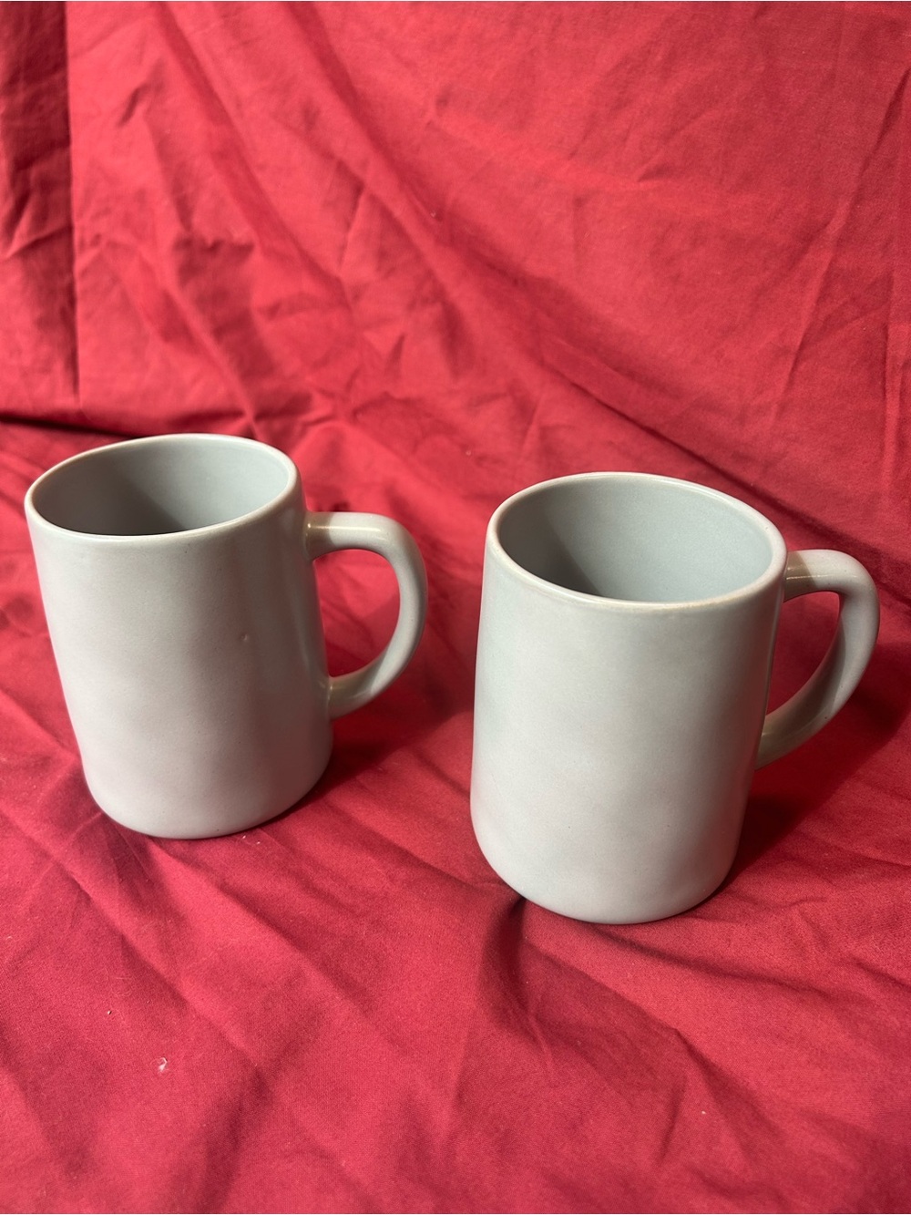Hearth & Hand Matte Light Gray Ceramic Mugs - Set of 2